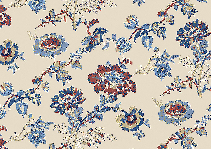 Land & Shore Orchard, Blue Red - Twist&Fit Roman Blind - Image 8